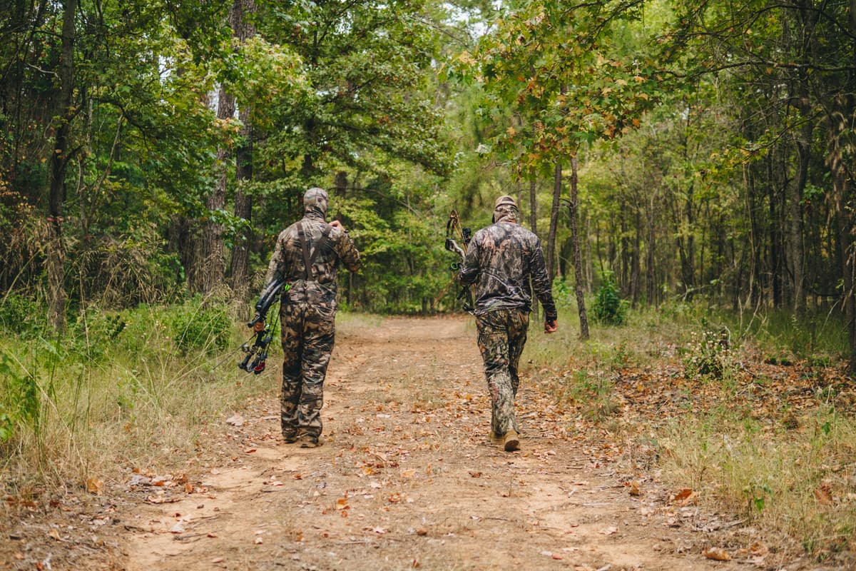 Outdoor adventure participant in the field